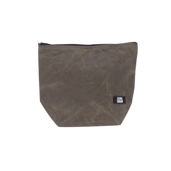 Dopp Kit cheapest Olive Waxed Canvas