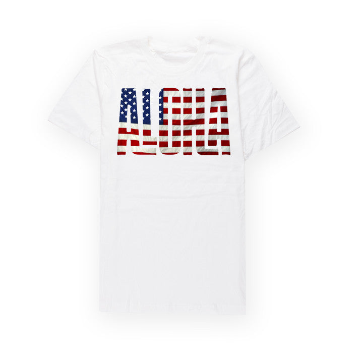 ALOHA SUNDAY PATRIOT T-SHIRT WHITE